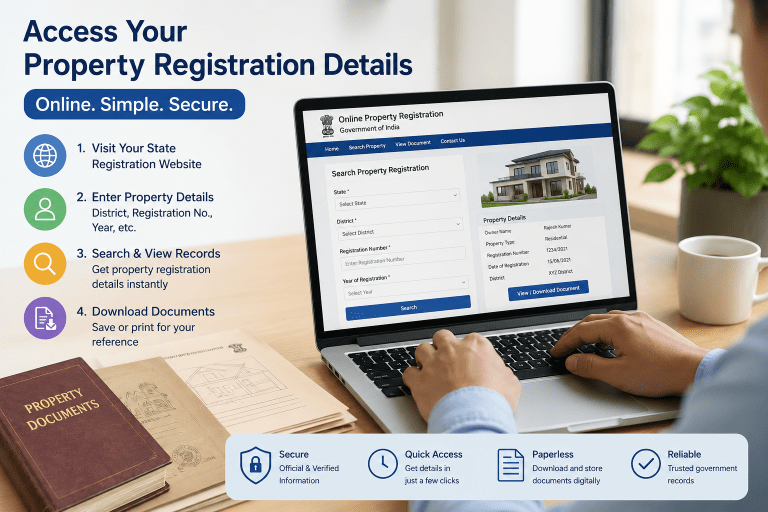 How Can I Access My Online Property Registration Details?